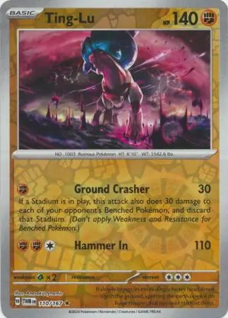 Twilight Masquerade Ting-Lu #110/167 reverse holo